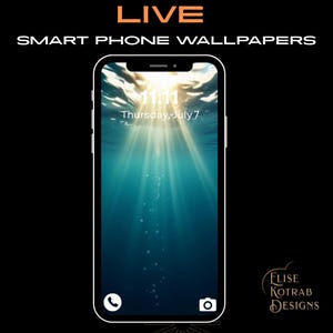 Underwater Live Wallpaper,  Ocean Themed Art, Digital Download, Aesthetic Phone Live Wallpaper, Mp4 for Android, Background Elements