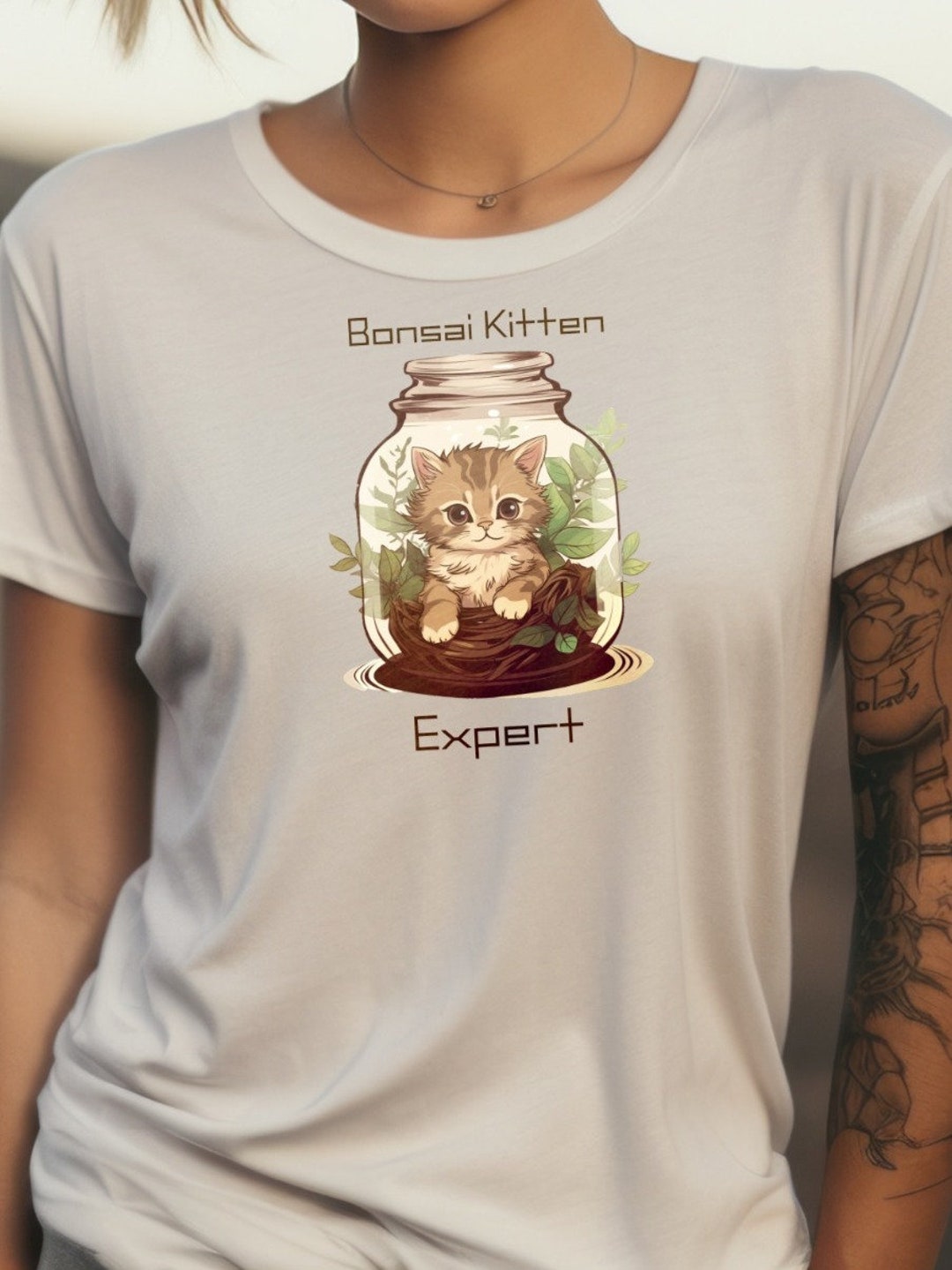 Bonsai Kitten Shirt, Bonsai Kitten, Bonsai Shirt, Bonsai, Ginkgo Bonsai