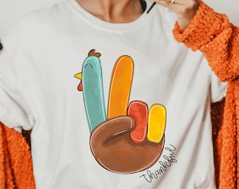 Thankful Turkey Sweatshirt, Thanksgiving Sweatshirt, Funny Thanksgiving Shirt, Fall Sweatshirt, Fall Shirt, Pumpkin Shirt, Turkey Tshirt