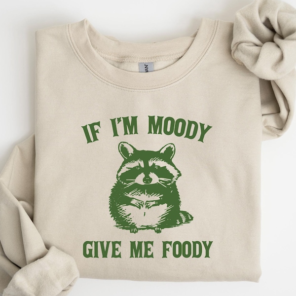 Waschbär Sweatshirt, sarkastisches Geschenk, Gag Geschenk für sie, Gag Geschenk, sarkastischer Pullover