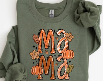 Fall Mama Sweatshirt,Fall Pumpkin Shirt,Fall Mom Gift,Fall Mama Shirt,Cozy Fall Mama Sweatshirt,Women Fall Gift,Pumpkin Shirt,Mama Gift