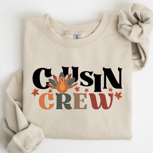 Cousin Crew Thanksgiving Sweatshirt, Family Thanksgiving Shirt, Matching Thanksgiving Shirt, Kids fall shirt, Cousin Crew Shirts for Kids