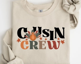 Cousin Crew Thanksgiving shirt, Family Thanksgiving Shirt, Matching Thanksgiving Shirt, Kids fall shirt, Cousin Crew Shirts for Kids
