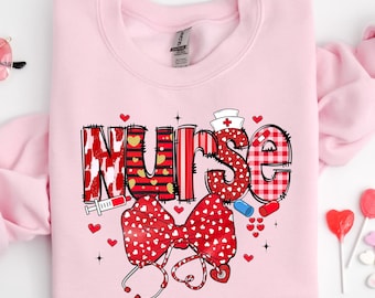 Nurse Valentine Gift Sweatshirt, Nurse Valentines Day Sweatshirts, Valentine Nurse Sweaters, Valentine Nursing Sweater, Nicu Labor Peds Gift