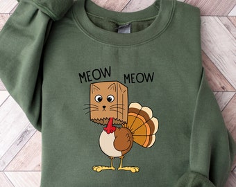 Sudadera divertida con disfraz de pavo, sudadera de Acción de Gracias, camisa de Acción de Gracias, sudadera de otoño, camisa de otoño, sudadera de pastel, camisa de pavo