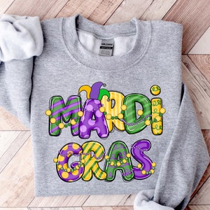 Mardi Gras T-Shirt, Mardi Gras Sweatshirt, Mardi Gras Tee,New Orleans Shirt, NOLA Shirt, Fat Tuesday Shirt, Carnival Gift, Louisiana Shirt