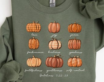 Pumpkin Sweatshirt, Thanksgiving Sweatshirt, Christian Thanksgiving Shirt, Fall Sweatshirt, Fall Shirt, Bible Verse Tshirt, Pumpkin Leopard