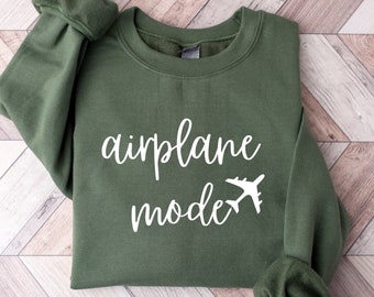 Airplane Mode Sweatshirt, Vacation Sweater, Vacay Mode Crewneck, Travel Lover Gift, Traveler Blogger Tshirt, Airplane Shirt, Adventure Shirt