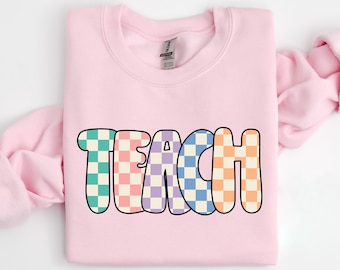 Teach T-Shirt, Teacher Shirt, Teacher Gifts, Gifts for Teachers, Retro Teacher Shirt, Retro Teach Shirt,Teacher Appreciation Shirt,Retro Tee