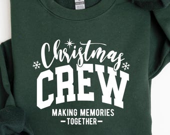 Kerstshirt met ronde hals, kerstshirts, leuk winter-T-shirt, kerstshirt voor vrouwen, kerstshirt met ronde hals, vakantietrui