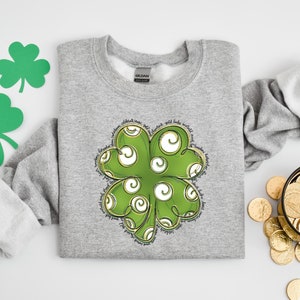 Cute St Patricks Four Leaf Clover Shirt, Shamrock Tee, St Pattys Day Shirt, Womens St Patricks Day Shirt, St Patricks Gift, Shamrock Shirt