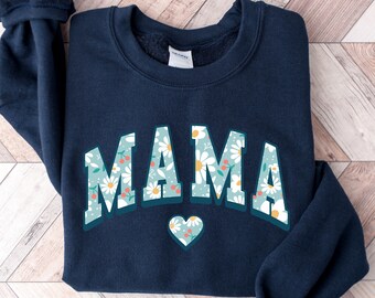Mama Shirt, Floral Mama T-shirt, Retro Boho Mama Shirt,Gift for Mom,Baby Shower Gift, Mom Tee,Gifts for Mom,Mother's Day Shirt,New Mom Shirt