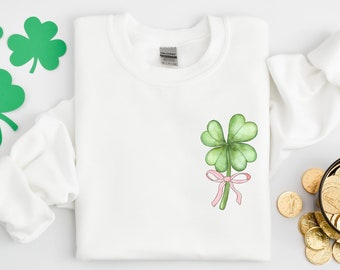Cute Shamrock Sweatshirt, Womens St Patricks Day Shirt, St Pattys Day Shirt, Womens Shirt, Irish Womens Shirt, Shamrock Shirt,St Patty Gift