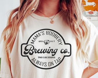 Brewing Co Shirt, Mamas Boobery T-Shirt, Breastfeeding Brewery Tee, Funny Breastfeeding T-Shirt, New Mom Gift, Baby Shower Gift