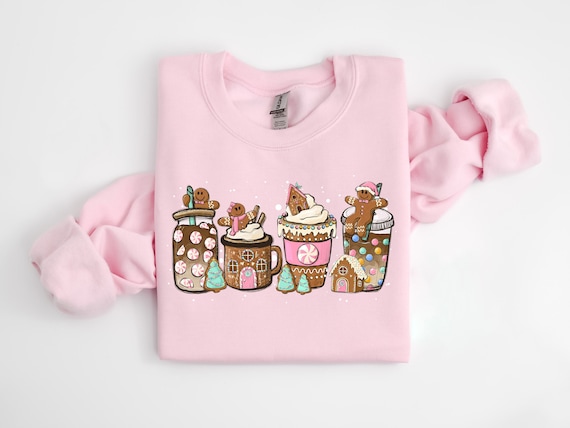 Ginger Bread Cookie Sweatshirt, Christmas Coffee Sweatshirt, Christmas Sweater, Christmas Shirt, Holiday Gift, Christmas Family Shirt