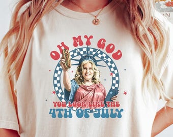 Camiseta divertida con meme de perrito caliente del 4 de julio