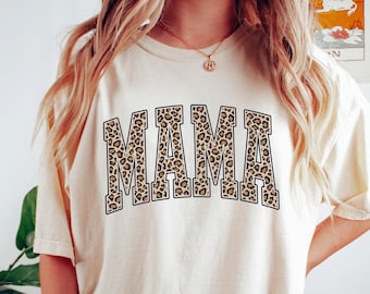 Leoparden Mama Shirt, Mama Shirt, neue Mama Shirt, Mama Shirt, Mama T-Shirt, Mama Leben Shirt, Leoparden Print Shirt, Leoparden Print T-Shirt, neue Mama Geschenk