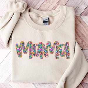 Floral Mama Sweatshirt and Hoodie, Cute Mom Sweatshirt, Mother&#39;s Day Gift, Mommy Shirt, New Mom Gift, Gift for Mother, Mama Shirt