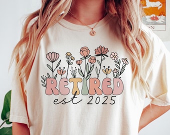 Moletom Floral Aposentado Vovó, Não Estou Aposentado Sou um Moletom Aposentado Vovó em Tempo Integral, Presente para o Dia das Mães, Camisa Aposentada para Vovó 2025