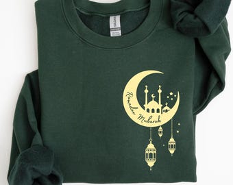 Ramadan Mubarak Sweatshirt, Ramadan Geschenk, Ramadan Mubarak Shirt, Eid Mubarak Shirt, Muslim Sweatshirt, Muslim Shirt, Geschenke für Muslime