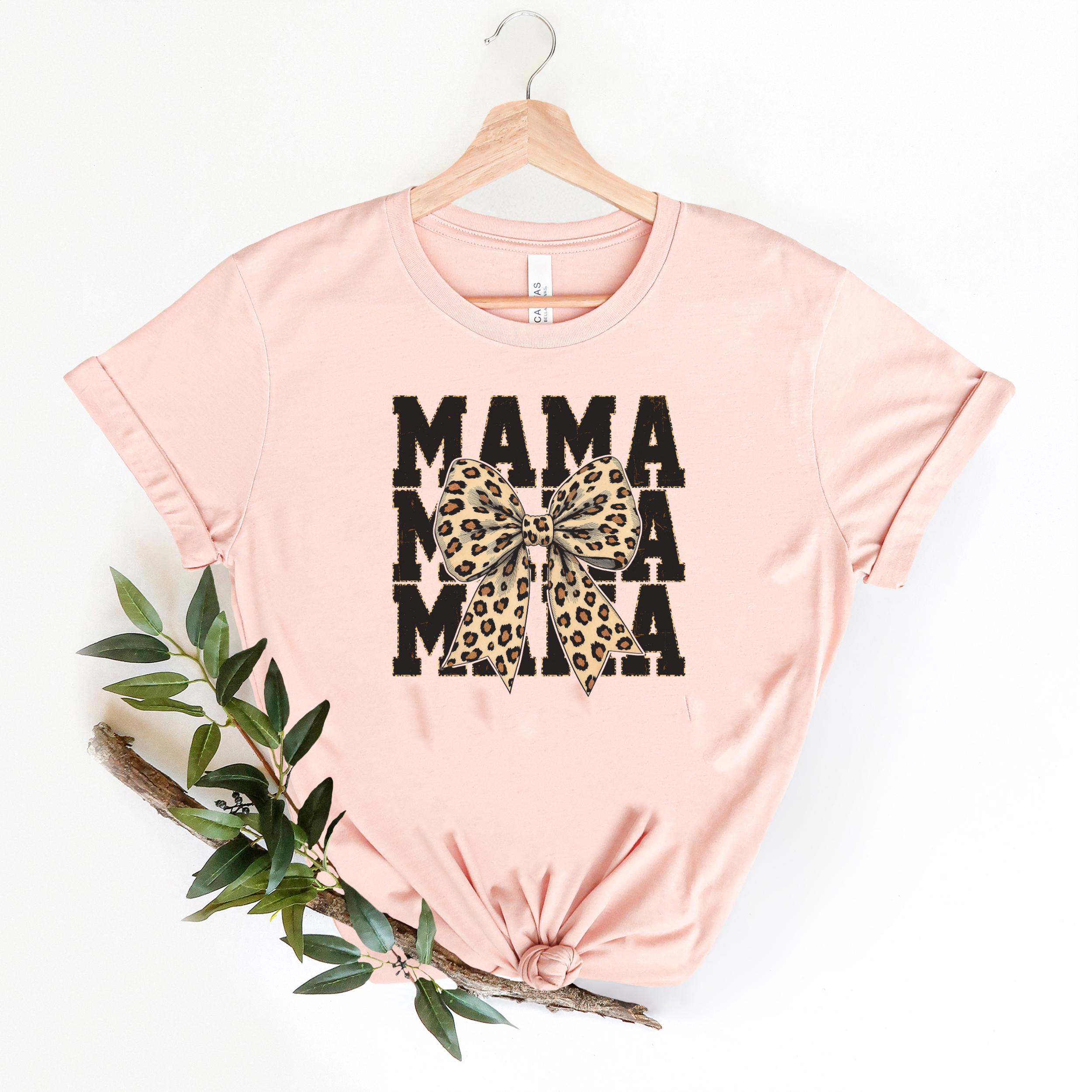 Leopard Retro Mama Sweatshirt, Coquette Mama Shirt, Mothers Day