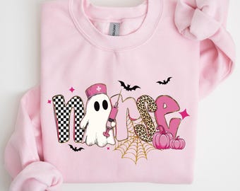 Halloween Nurse Sweatshirt, Nurse Shirt, Halloween Nursing Sweatshirt, Cute Nurse Sweatshirt, Nursing Student Hoodie, Er Nurse T-Shirt
