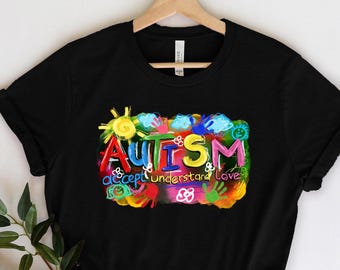 Brushstroke Autism Shirt,Autism Awareness Shirt,Autism Puzzle Shirt,Autism Shirt,Autism Month Tee,Autism Support Shirt,Matching Group Shirts