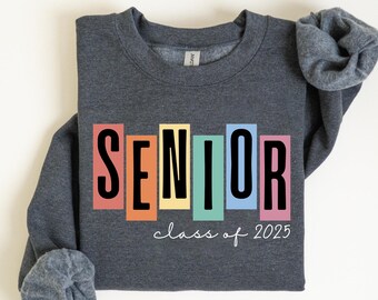 Senior 2026 Retro Sweatshirt, Class of 2026, College High School Senior, Senior Shirt, Graduate Shirt, Graduation Gift, Trendy Senior Shirt