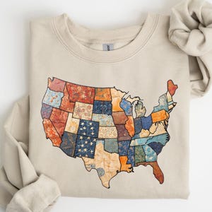 Chemise rétro des Etats-Unis, chemise de carte de l'Amérique rétro, chemise de carte des Etats-Unis de vers de la Bible, chemise florale de l'Amérique, t-shirt de l'indépendance, chemise du 4 juillet, t-shirt fille américaine