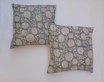 Throw Pillow Covers, Farmhouse Pillow Covers, Cotton Pillow Cover, Indian Pillow Covers, Kantha Pillow Covers, 16x16, 18x18, 20x20, 24x24