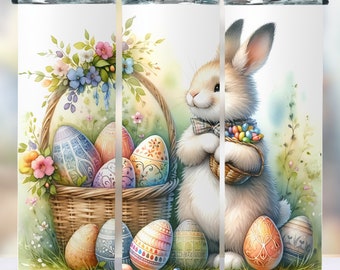 Easter Bunny Tumbler Wrap, 20oz Skinny Tumbler Wrap Png, Easter Tumbler Wrap, Easter Tumbler Designs, Bunny Tumbler Wrap, Digital Download