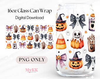 Coquette Halloween Coffee Libbey PNG, 47 cl glasmugg, läskig säsong PNG, Coquette Halloween PNG, söt Halloween-wrap PNG, digital nedladdning
