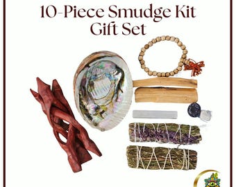 10-Piece Smudge Kit for Stress and Anxiety Relief