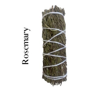 Rosemary Pure Herb Bundled Sage Smudge Sticks - Natural Cleansing and Aromatic Bliss | 4″ Premium Quality