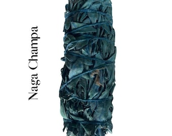 Nag Champa Sage Smudge Stick Bundle Dipped in Resin - Spiritual Cleansing and Aromatherapy