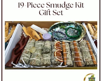 19-Piece Ultra Healing Smudge Kit Your Gateway to Abundance and Prosperity