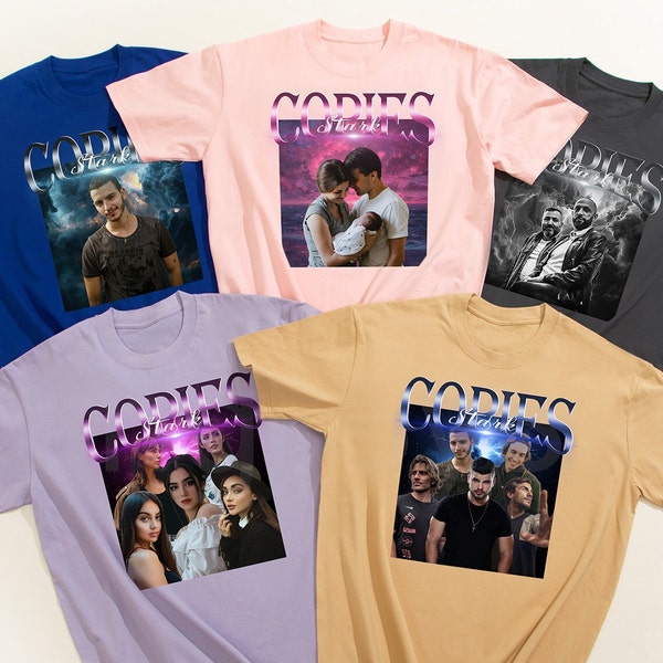 Camisa con cara de novia, camisas vintage con foto personalizada, personaliza tu propia idea de imagen, camisas de fiesta, camiseta de fiesta de cumpleaños personalizada