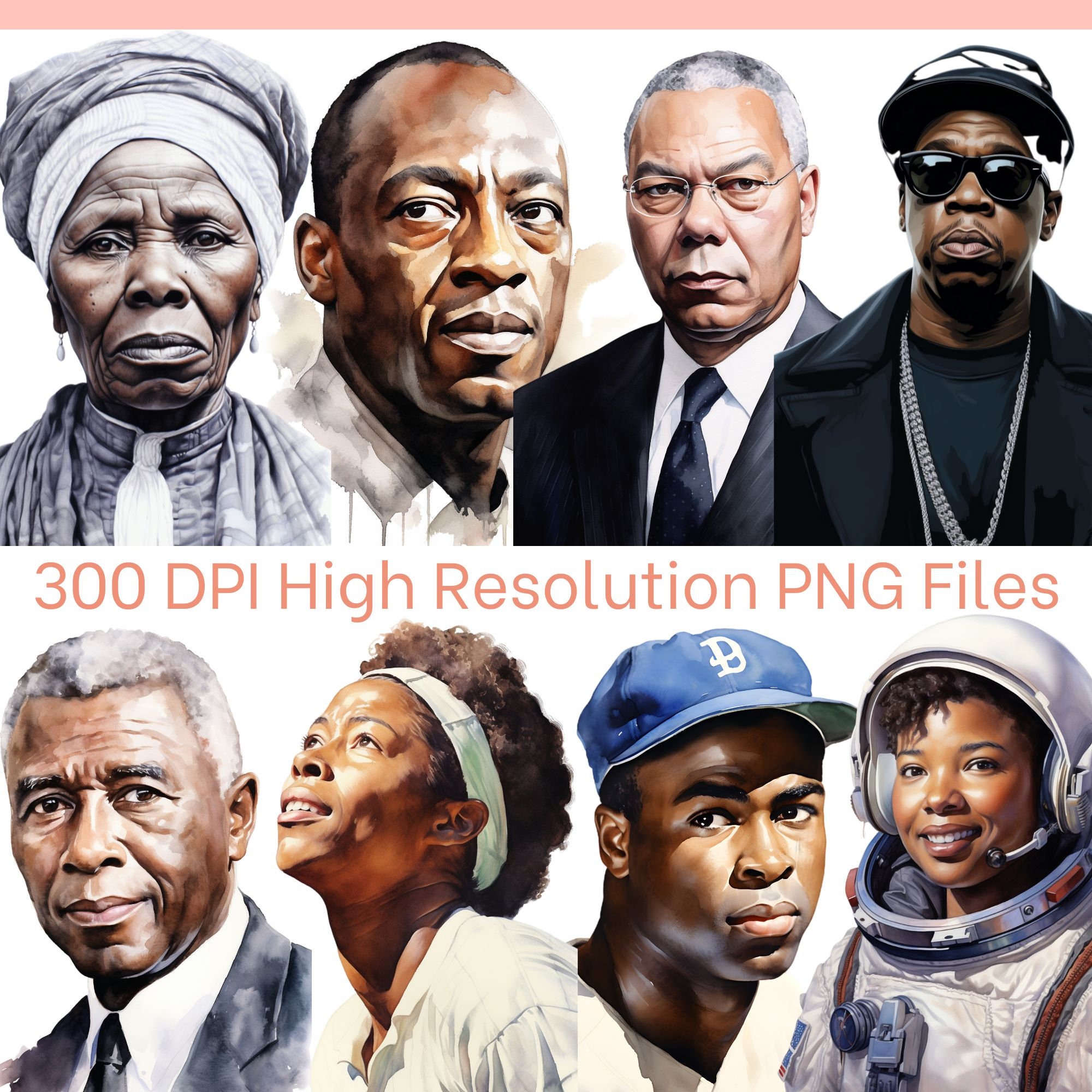 Black History Figures Clipart, Black History Png for Black History ...
