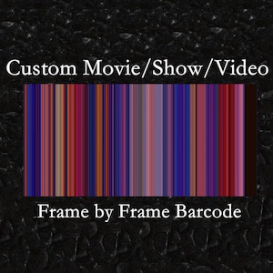 Filme/Show/Vídeo Personalizado - Código de Barras Quadro a Quadro - Download Digital