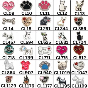 Pet Lover Locket Charms - Dog, Cat, Paw Prints | Select Your Charm | Floating Charms for Origami Owl & Memory Lockets (No Locket)
