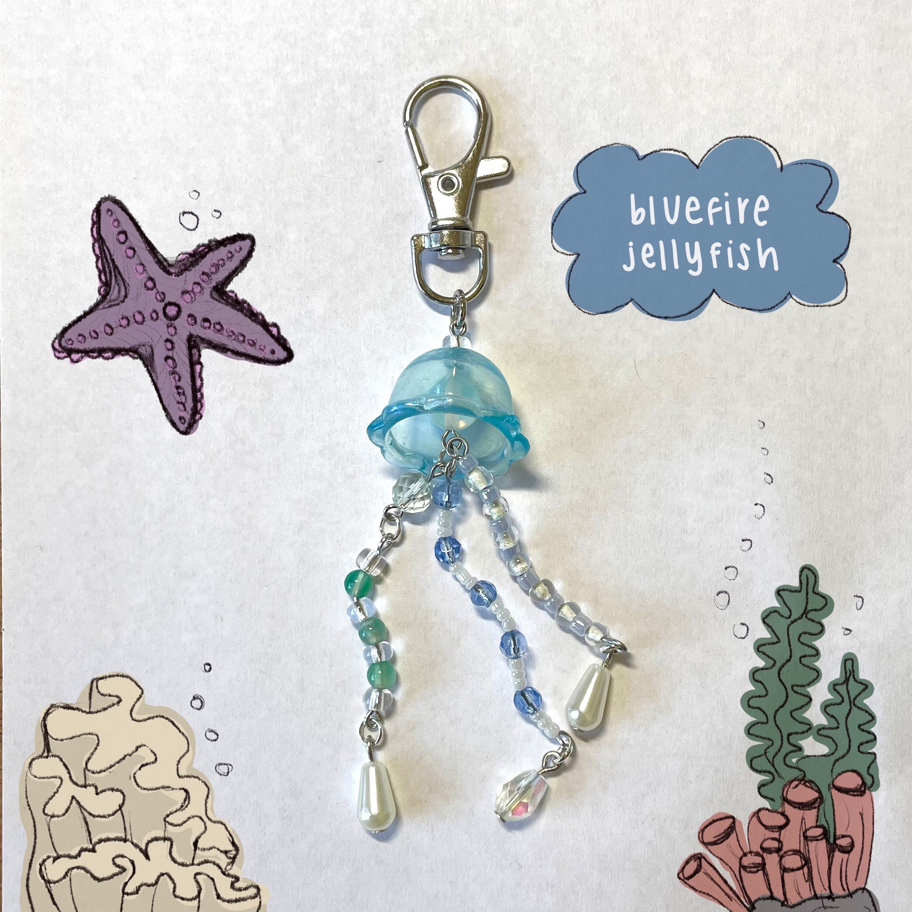 Jellyfish Keychains ଳ Etsy