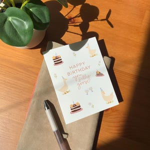 Silly Goose Birthday Card | Silly Goose Theme | Birthday Cards image 2