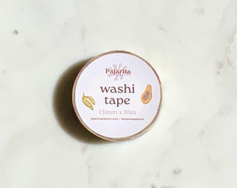 Farmers Market Washi Tape | Scrapbooking, Journaling (15mm x 10m)