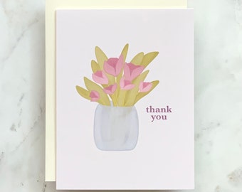 Tulips Thank You Card | Greeting Cards | Thank You Cards