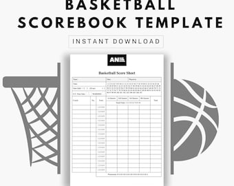 Modello di tabellino segnapunti per il basket - Scheda segnapunti per il giorno della partita di allenamento - Scarica il modello per il giorno della partita dell'allenatore di basket