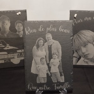 Natural Slate Plaque Customizable by Laser Engraving