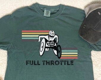 Camiseta retro de carreras en silla de ruedas, camiseta de corredor en silla de ruedas, atleta paralizado, carreras para discapacitados