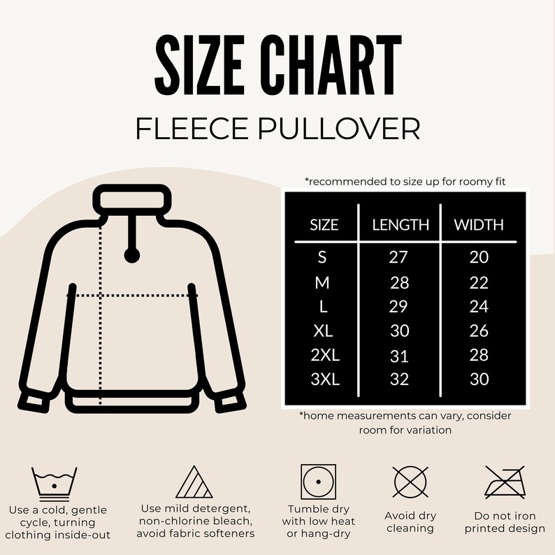 Size Chart!
Small: 27 length, 20 width (inches0
Medium: 28l, 21w
Large: 29l, 23w
XL: 30l, 25w
2XL: 31l, 26.5w
3XL: 32l, 28w
Home measurements may vary, consider room for variation.