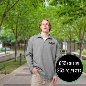 Model in fleece. 65% cotton, 35% polyester. Review: “Very nice quality and super cute, sharp graphic design. Love it!”
