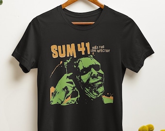 Sum 41 T-shirt - Rock Band Shirt - Sum41 Frankenstein - Underclass Hero - In Too Deep - Sum 41 Merch - Unisex Cotton Tee - Sizes S to 5XL